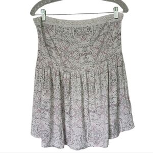 Torrid Pretty Sleeveless Knit Tube Top With Pink Gray Design Size 0